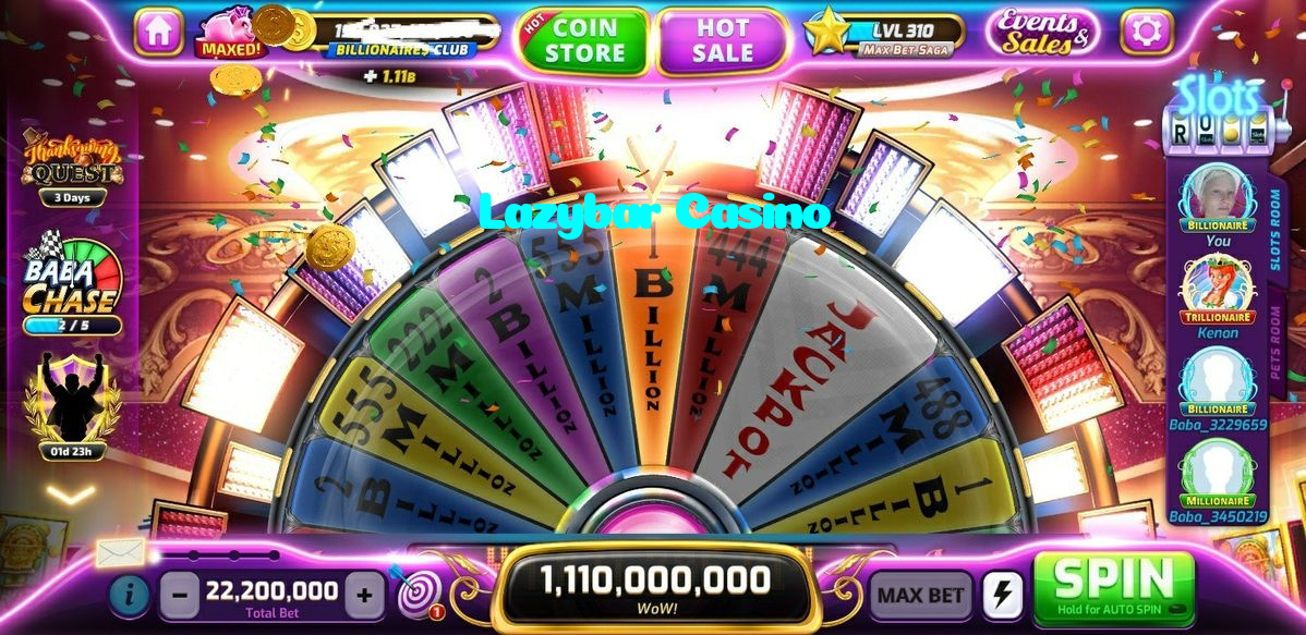 Lazybar Casino casino presented on mobile device in Pakistan with slots and live games